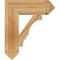 Ekena Millwork Balboa Arts & Crafts Rough Sawn Bracket, Western Red Cedar, 6"W x 22"D x 26"H BKT06X22X26BOA03RWR - alternate 3